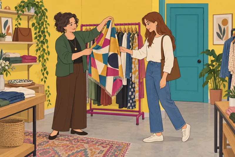 Which Beauty Standard shapes a vivid scarf choice.