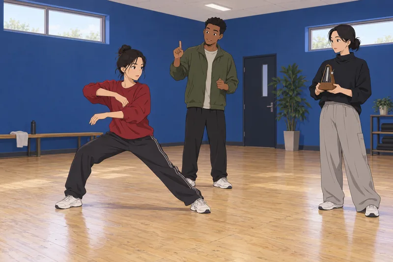 Which BTS Member: a rehearsal reveals practice instincts.