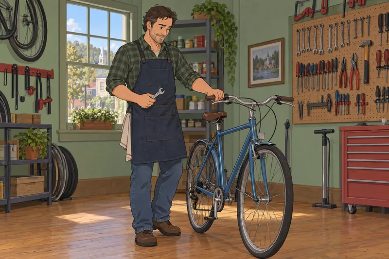 Quiz ¿Qué personaje repara una bicicleta?