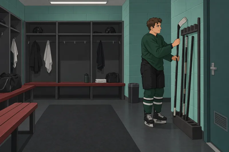 Quiz ¿Qué jugador observa su palo de hockey.