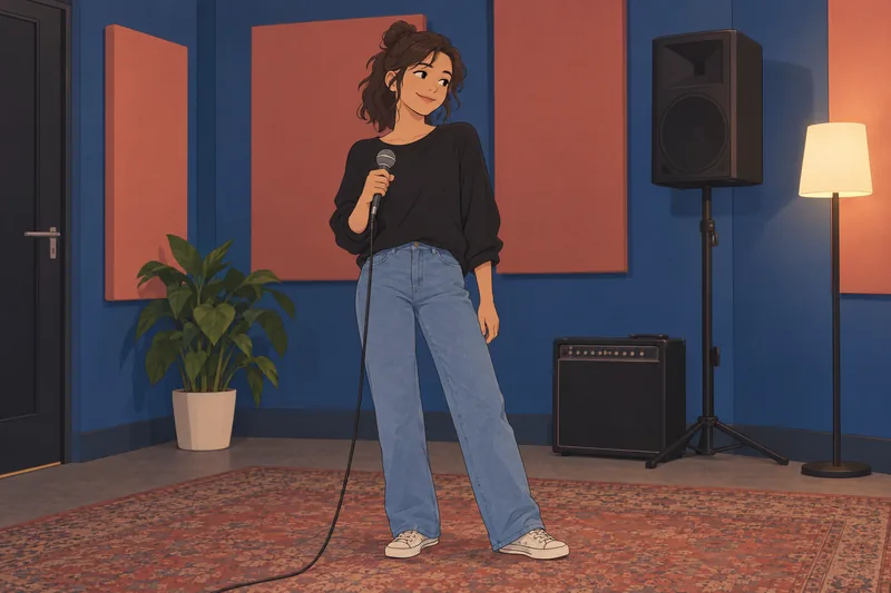 Quiz ¿Qué integrante, una vocalista ensaya confiada.