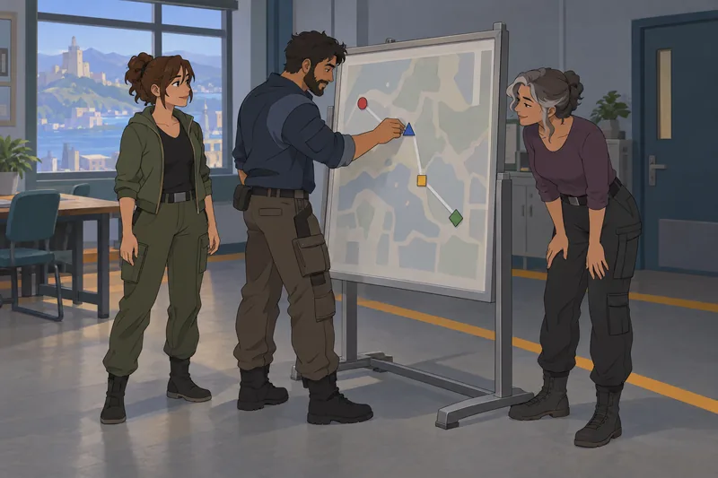 Quiz ¿Qué personaje coordina este plan de equipo?