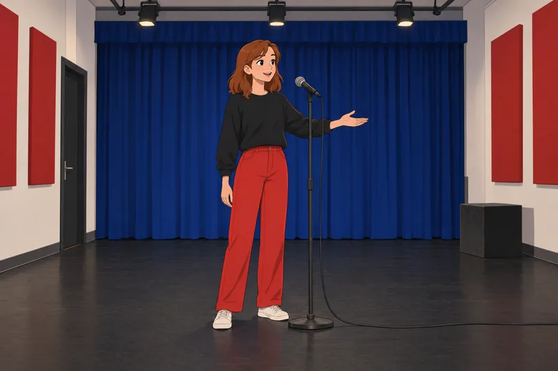 Which Riverdale Character commands the rehearsal.