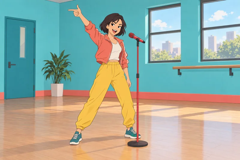 Which Spice Girl energy fills the rehearsal?