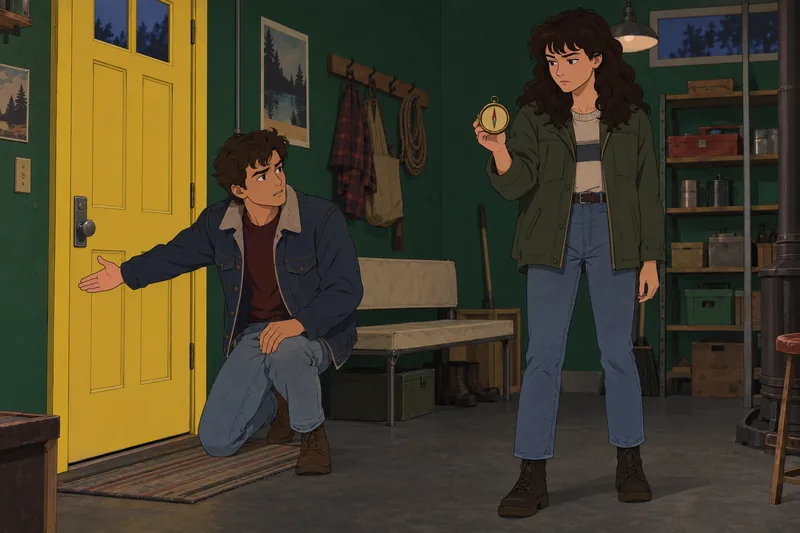 Which Stranger Things friends follow the compass.