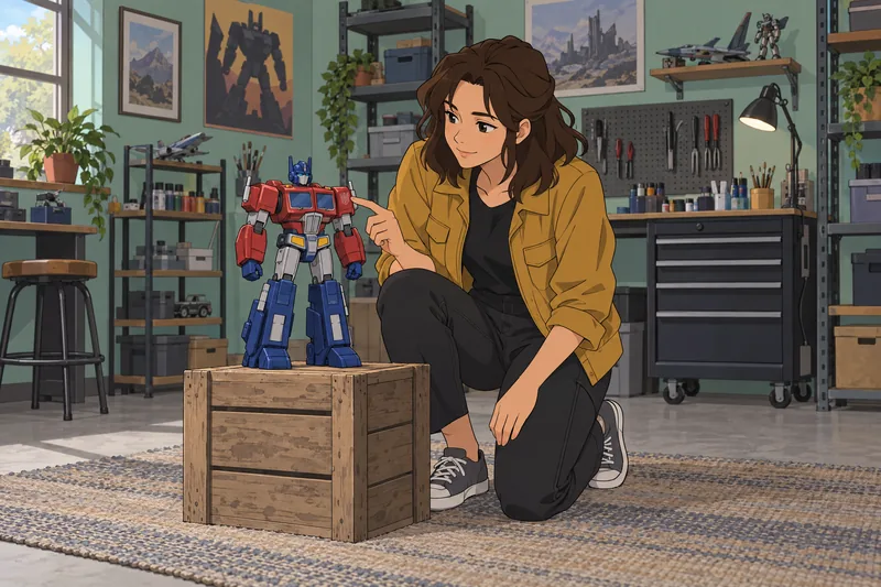 Quiz ¿Qué Transformer: una fan estudia un robot.