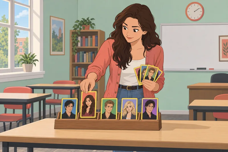Which Vampire Diaries cards invite a character choice.