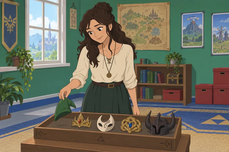 Which Zelda Character appears beside role tokens.