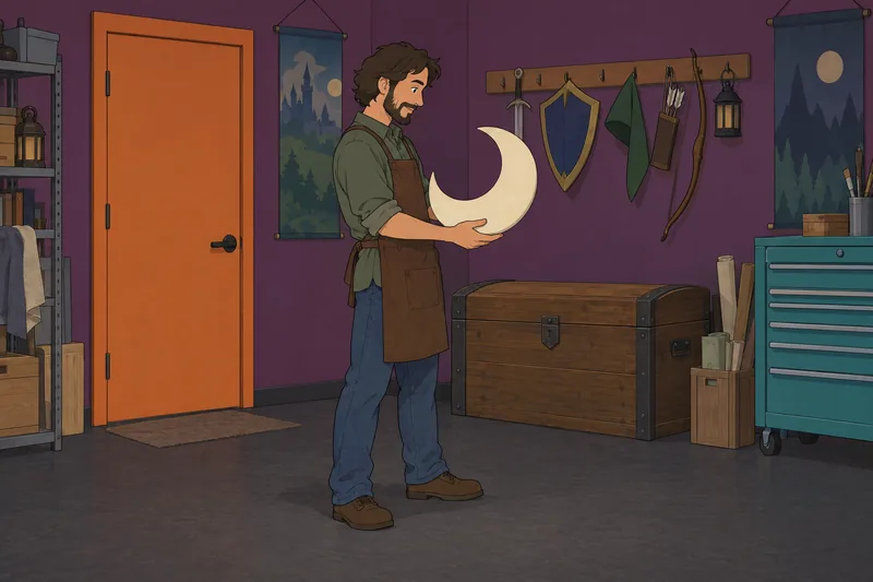 Quiz ¿Qué personaje contempla una máscara lunar?