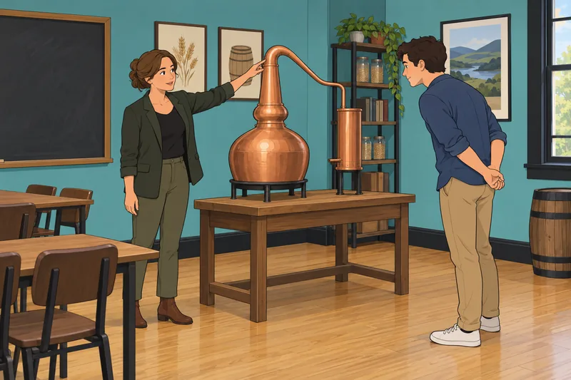 Whiskey Quiz follows a still lesson.