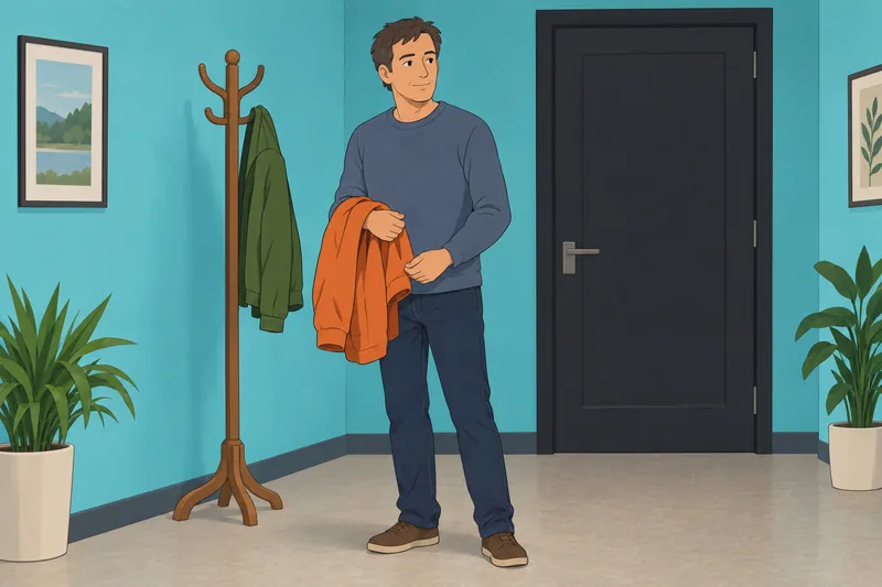¿Quién soy realmente? ante dos chaquetas lisas.