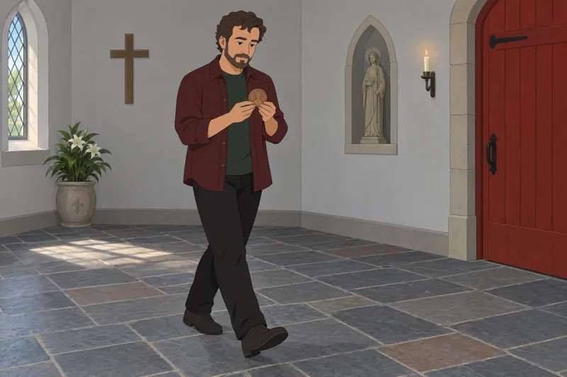 Who Is My patron medallion marks a path.