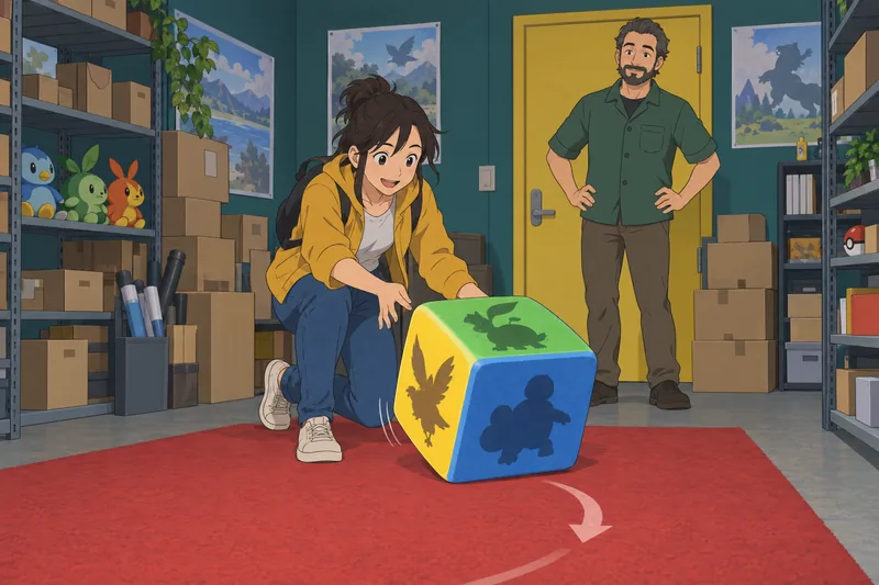 Who's That Pokemon: a bright cube invites change.