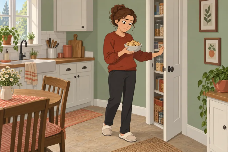 Why Am I pausing beside a full bowl?