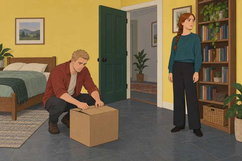Why Did He — a moving box marks change.