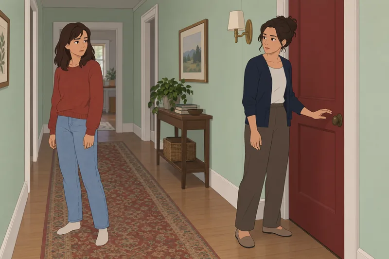 Why Do I face a closed bedroom door?