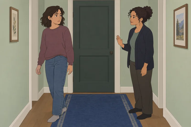 cuestionario ¿Por qué esperan junto a la puerta?