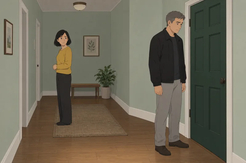 Why Does My husband pause by the doorway?