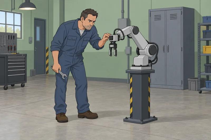 Will a Robot? A technician checks automation.