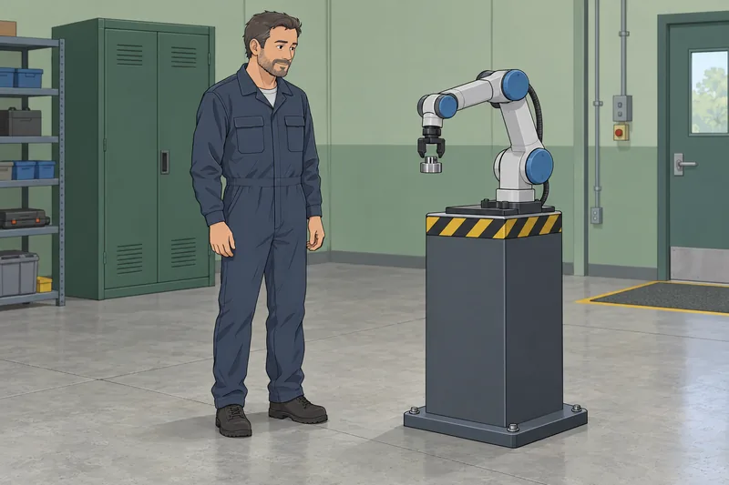 cuestionario ¿Un robot? Un técnico revisa automatización.