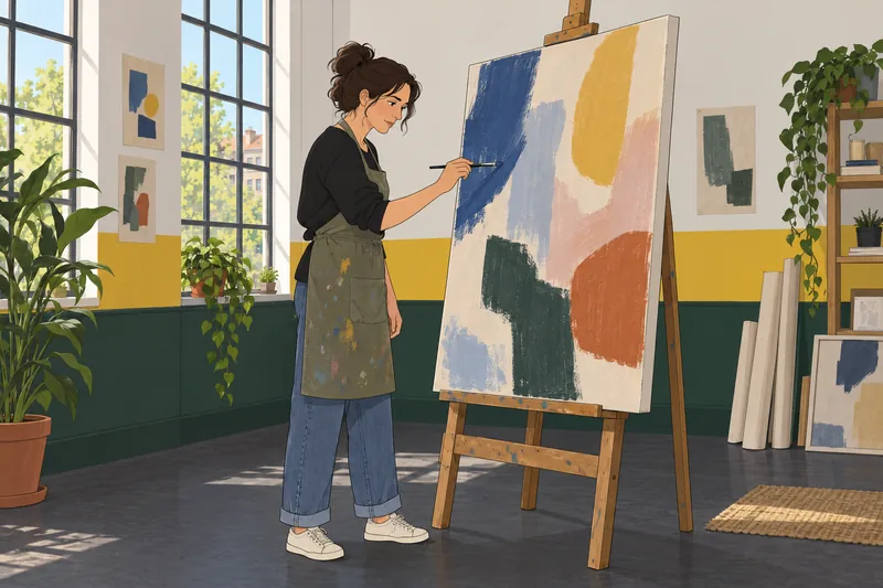 Will I Be — an artist revises a canvas.