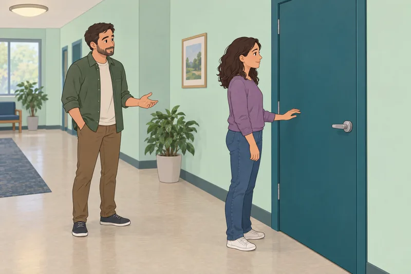 ¿Moriré en soledad? Conversación junto a una puerta.
