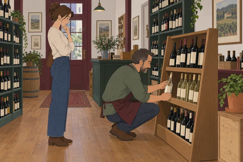 El cuestionario sobre vinos muestra botellas.