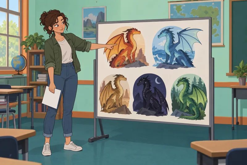 Wings of Fire shows a dragon choice.