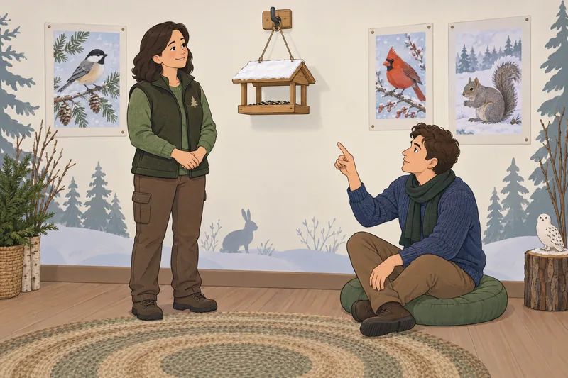 El cuestionario sobre el invierno observa fauna tranquila.