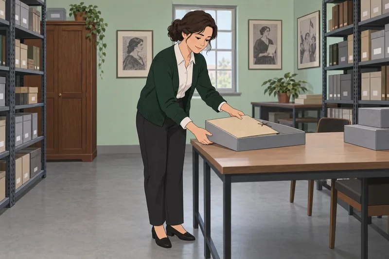 El cuestionario sobre las mujeres muestra un archivo.