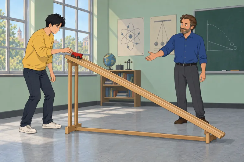 Work and Energy: a student releases a cart.