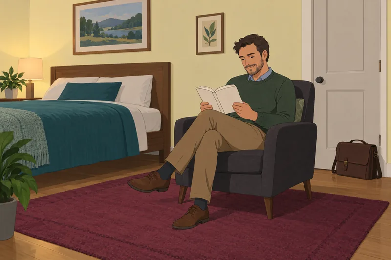 Work-Life Balance Quiz shows reading after work.