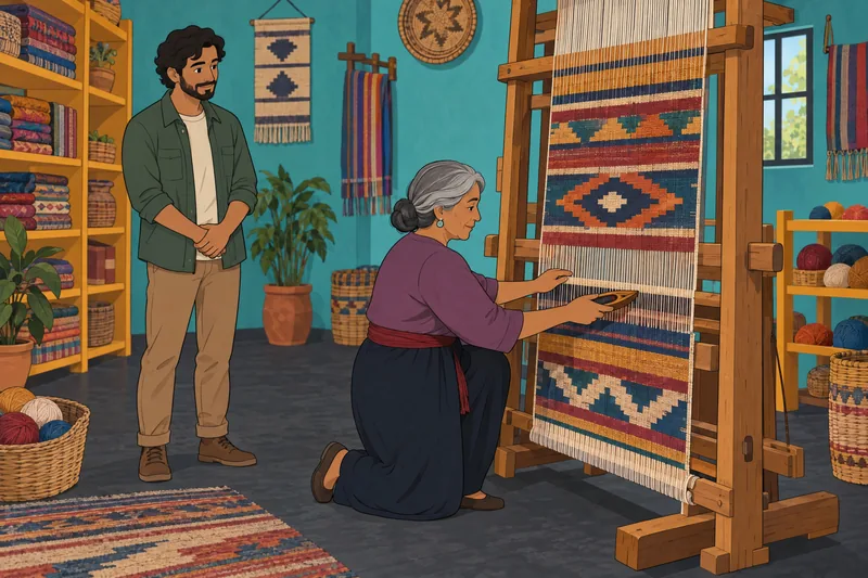 World Quiz Questions reveal meaning in woven art.