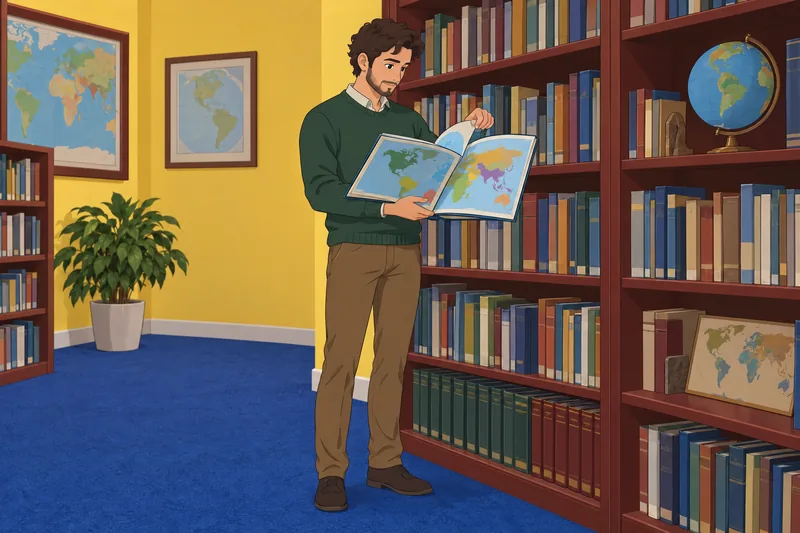 Atlas abierto para el cuestionario sobre las regiones.