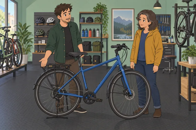 Would I Be observing a bicycle sales discussion.