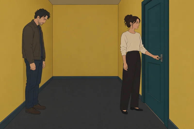 cuestionario ¿Tendría una?: conversación tranquila ante una puerta.