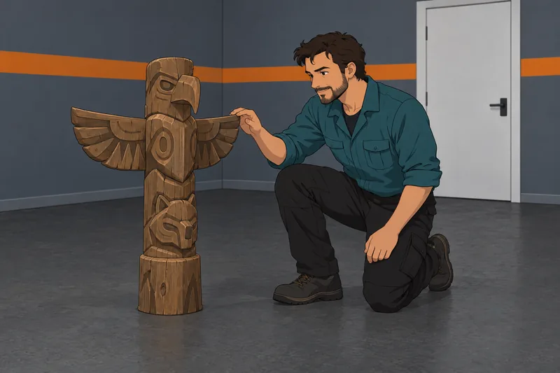 WoW Class Quiz beside a carved totem.