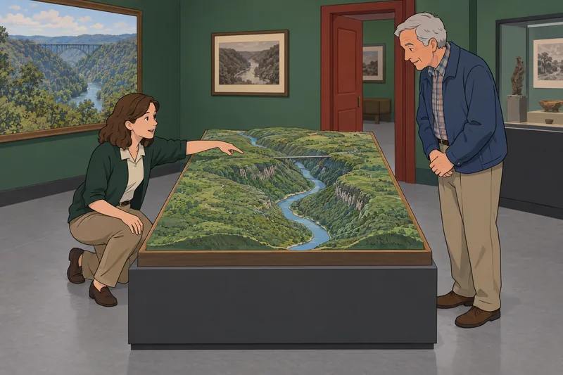 El cuestionario sobre los condados relaciona un paisaje.