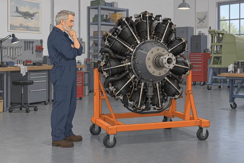 El cuestionario sobre aviones muestra un motor.