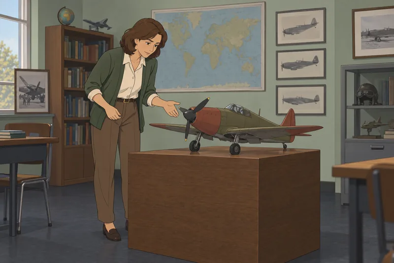 El cuestionario sobre aviones muestra un caza.