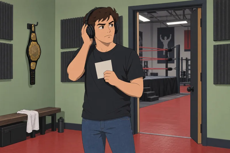 WWE Entrance Music helps a fan identify cues.