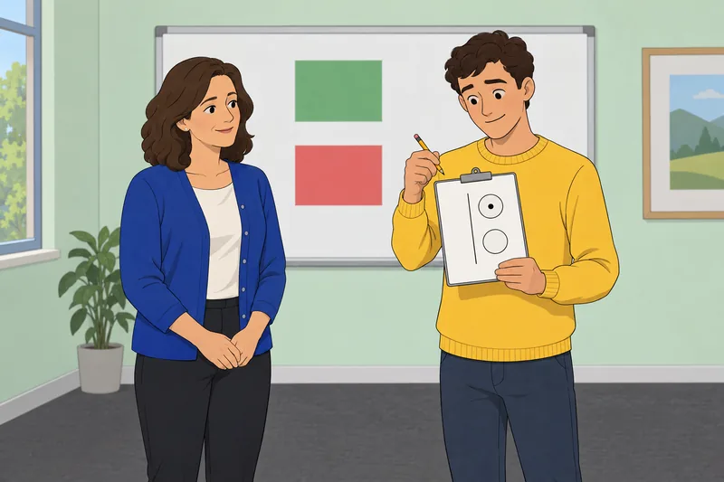 El cuestionario de sí ocurre en clase.