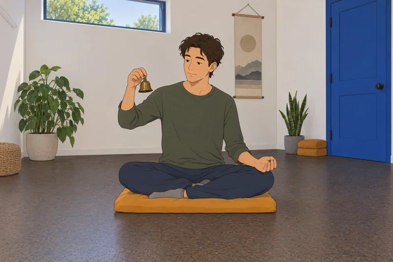 El cuestionario de yoga presenta una respiración serena.