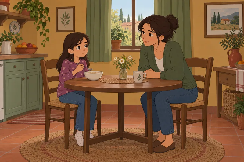 ¿Su hijo tiene una pausa ante el desayuno?