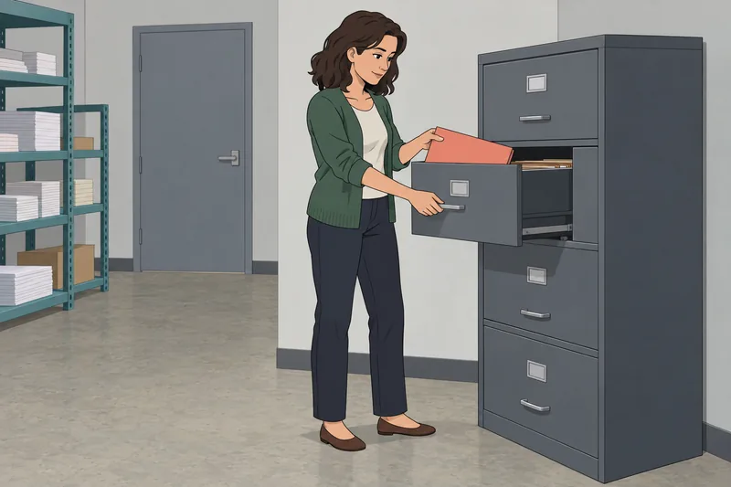 Documentation Work Style shows a calm filing routine.