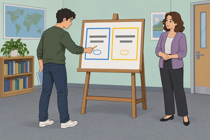 Your vs You're: a student checks grammar choices.