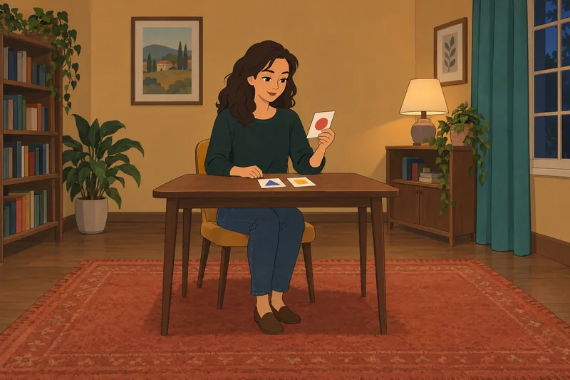tu manera de percibir muestra tarjetas ilustradas.