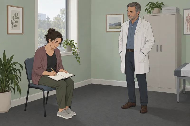 Depression Test shows a quiet clinic check.