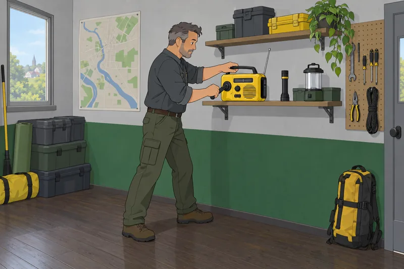 Zombie Survival Quiz highlights emergency radio practice.