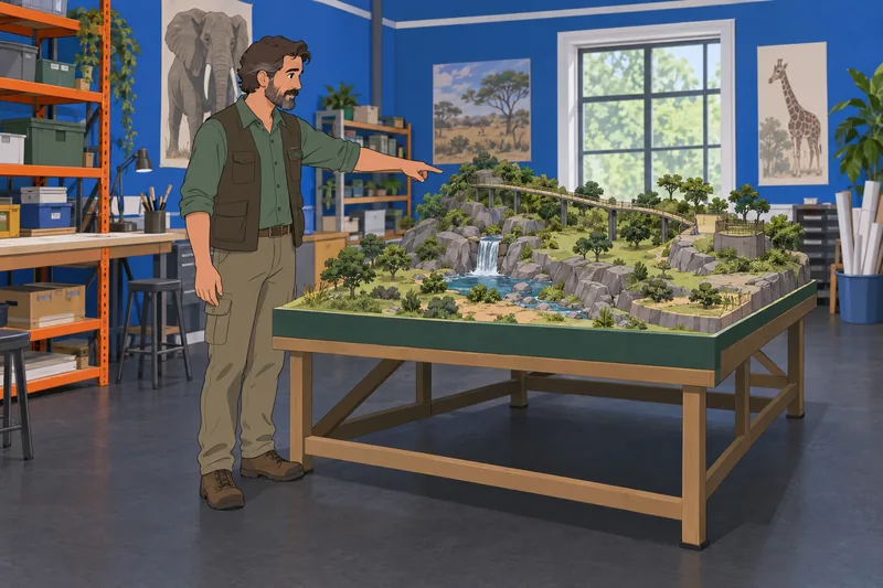 Zoo Quiz presents a habitat design model.